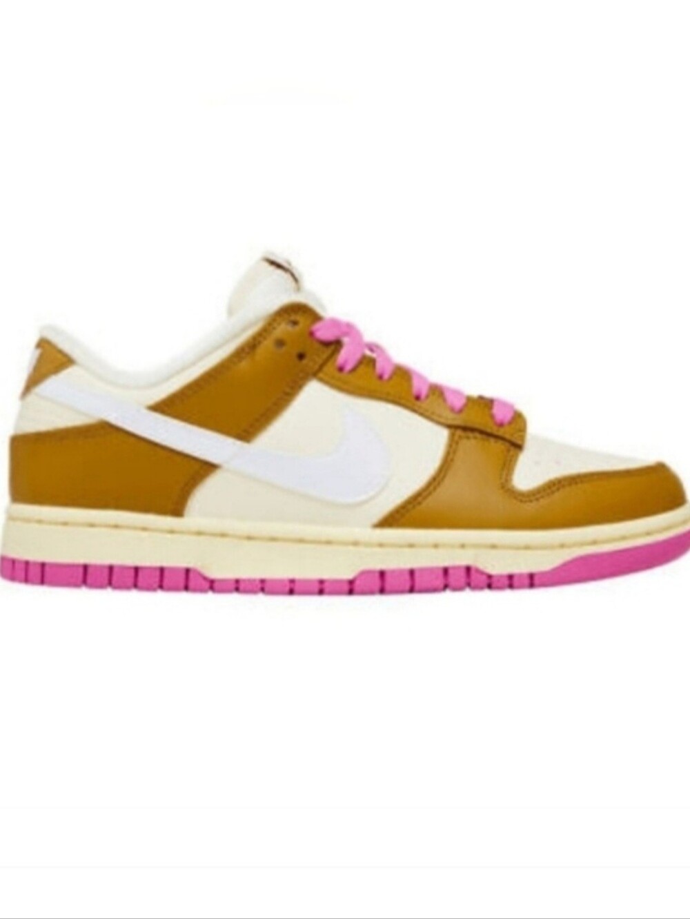 Nike Women's Dunk Low SE Just Do It Bronzine Pink SZ 8 (FD8683-700)